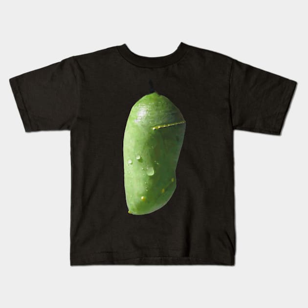 Monarch Chrysalis Kids T-Shirt by Griffelkinn